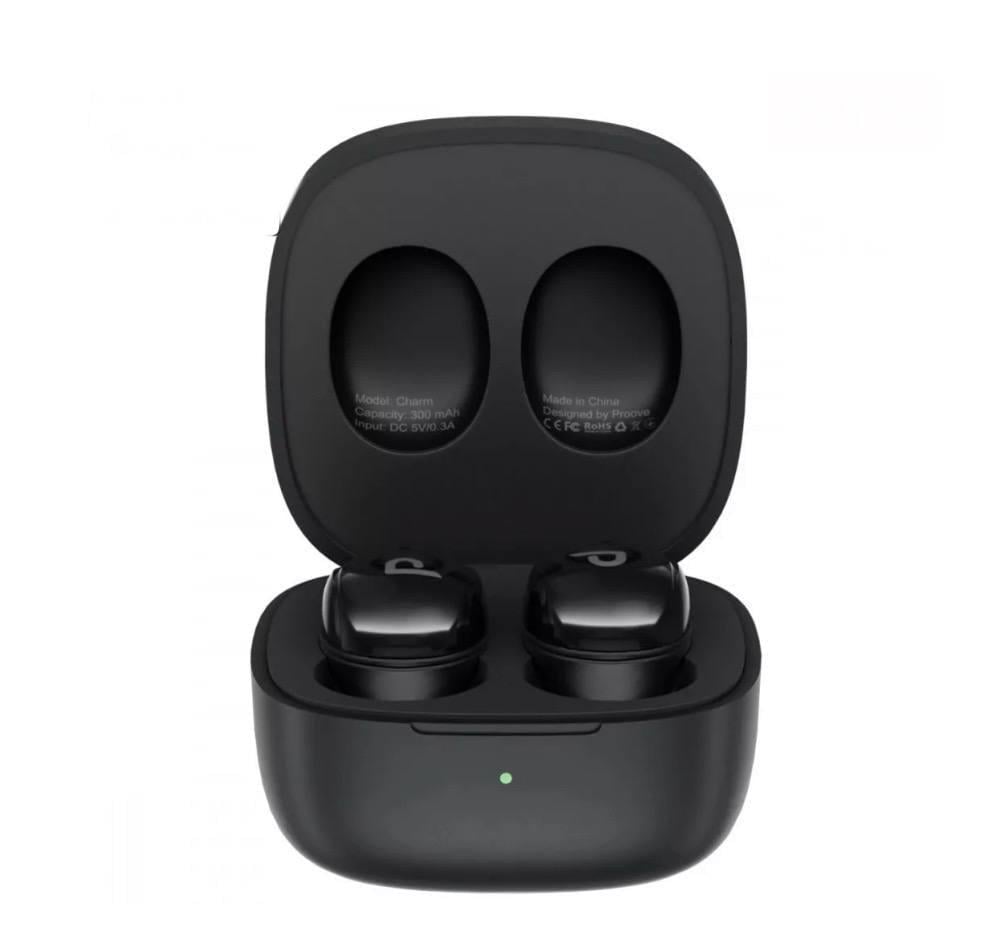 Наушники беспроводные Proove Charm TWS APP Black (м00607)