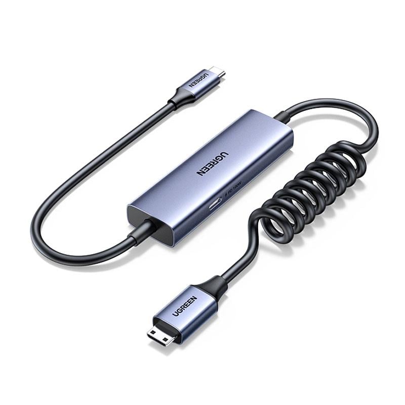 Карта видеозахвата Mini HDMI UGREEN UG301 2K 30 гц PD 100 Вт Серый (45028)