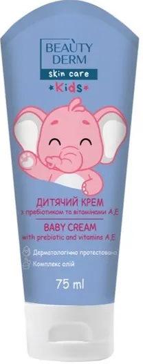 Дитячий крем Beautyderm Kids з пребіотиком та вітамінами А,Е 75 мл (10422775)