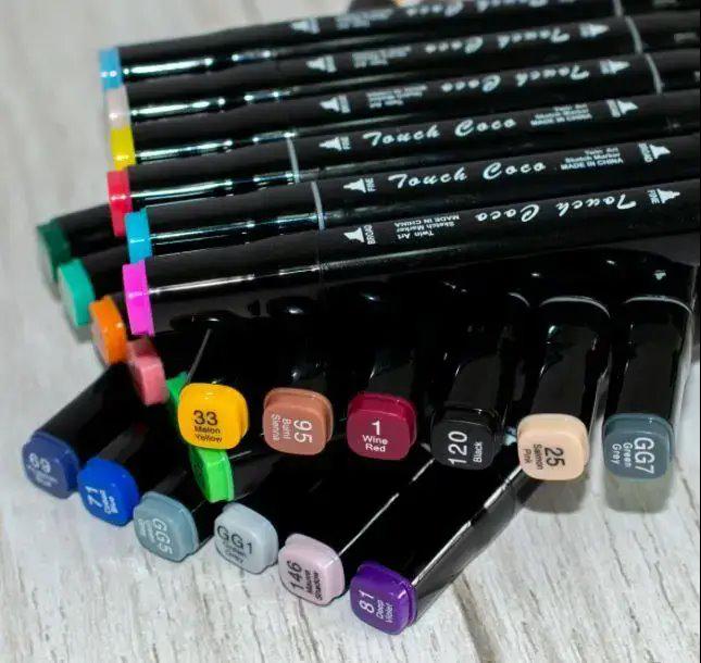 Набор скетч-маркеров Touch Coco в сумочке 168 шт. Черный - фото 3 Набор скетч-маркеров Touch Coco в сумочке 168 шт. Черный - фото 3