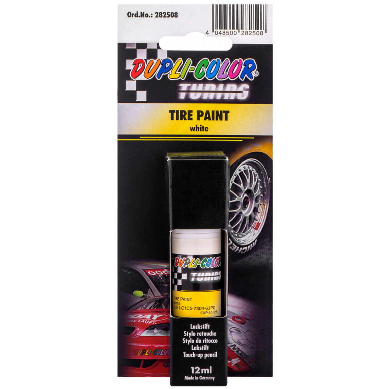 Олівець для маркування гуми Dupli Color Tire Paint 12 мл Білий