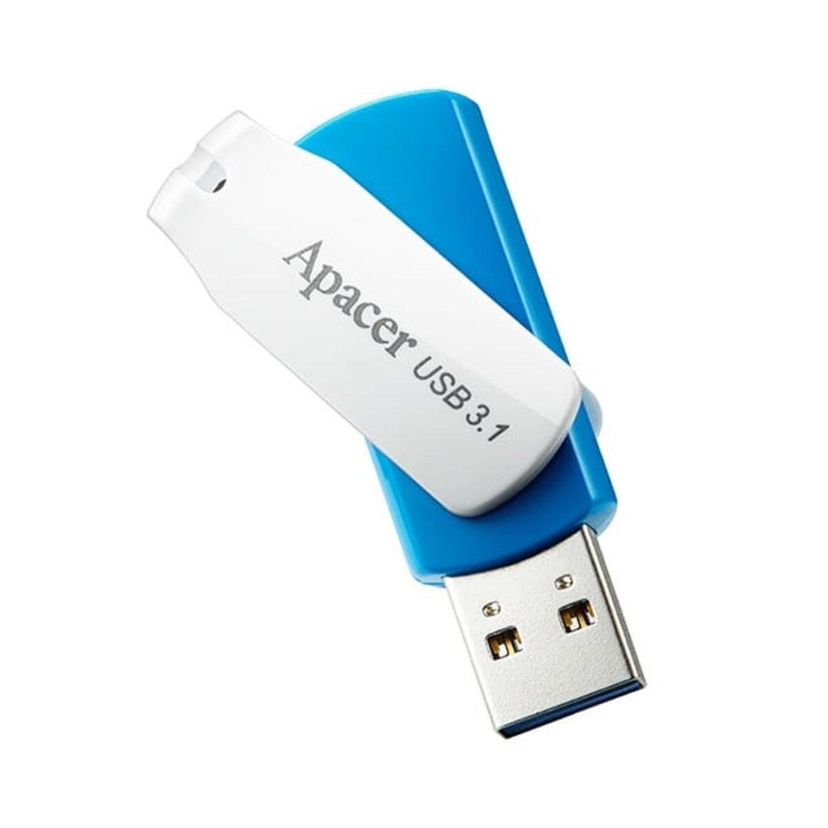 Флеш-память USB Apacer AH357 128 Гб White/Blue (20220508)