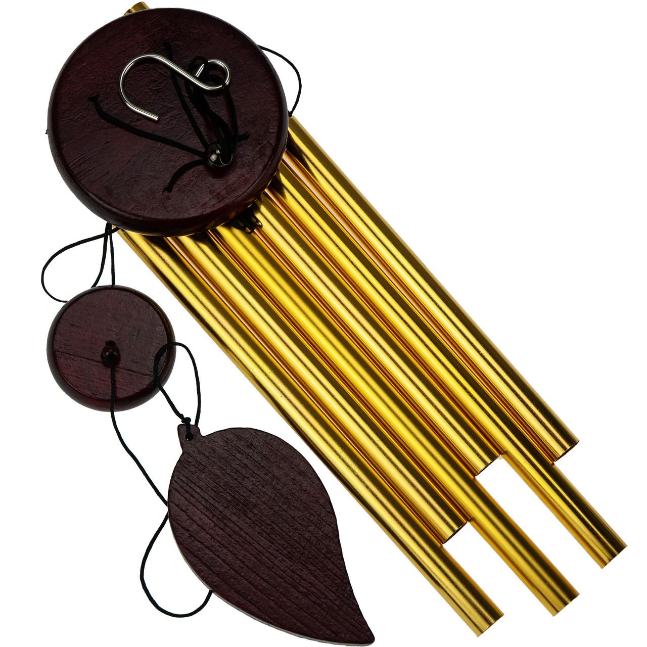 Музика вітру 6 металевих золотистих трубочок 60х8,5 см (С6277) - фото 7 Музика вітру 6 металевих золотистих трубочок 60х8,5 см (С6277) - фото 7