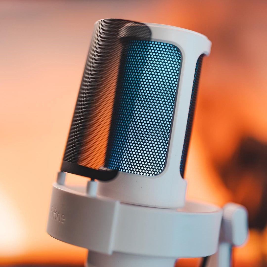 ᐉ Микрофон FIFINE AmpliGame A8 USB с RGB подсветкой Белый (124109 ...