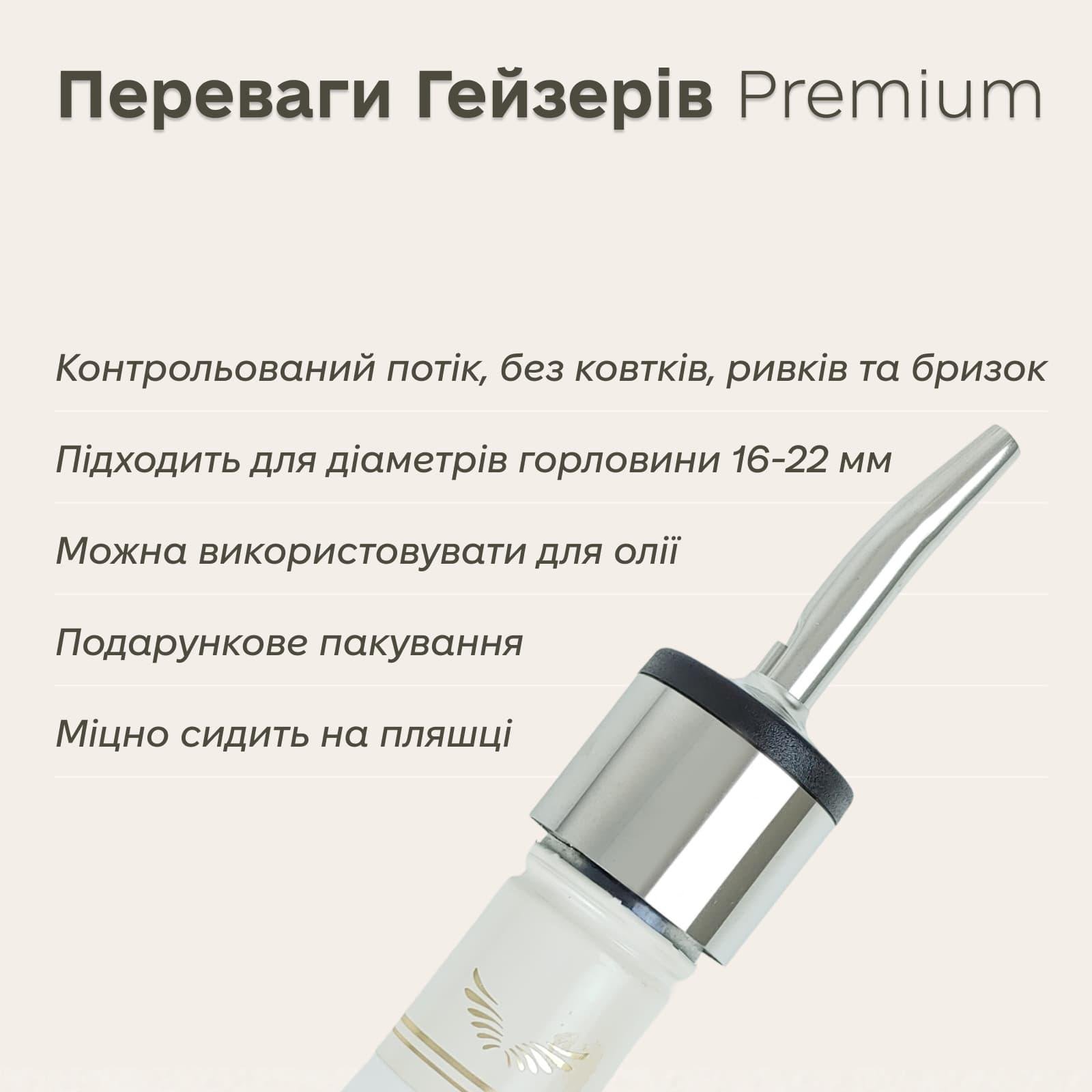 Набор премиум гейзеров Oli &Olin барные для бутылок 4 шт. Серебристый (6832-PO-c-s) - фото 4 Набор премиум гейзеров Oli &Olin барные для бутылок 4 шт. Серебристый (6832-PO-c-s) - фото 4