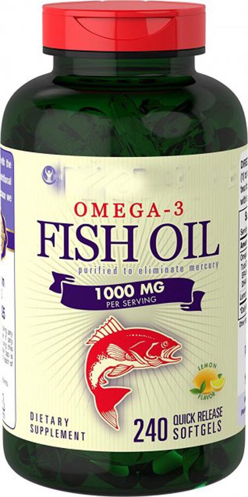 Омега 3 Piping Rock Omega-3 Fish Oil 1200 мг 240 Softgels Lemon Flavor