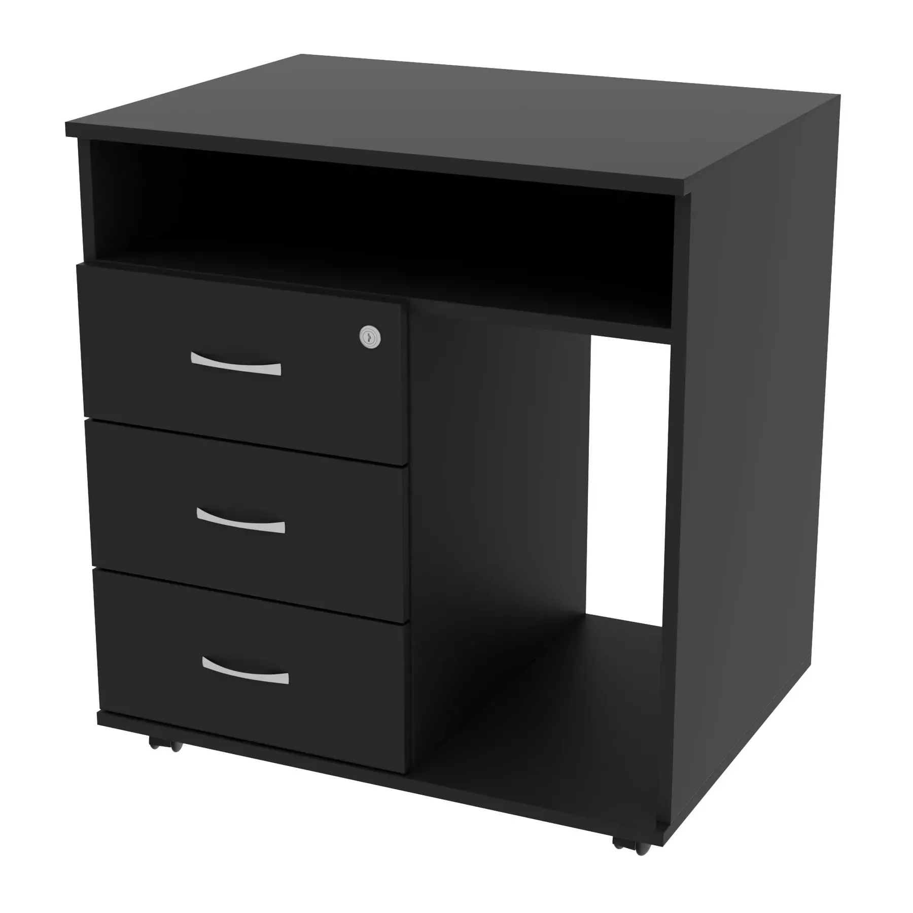 Тумба офисная Kontinent ТМО-4 на колесиках 700х520х760 мм Антрацит (53117753) Тумба офисная Kontinent ТМО-4 на колесиках 700х520х760 мм Антрацит (53117753)