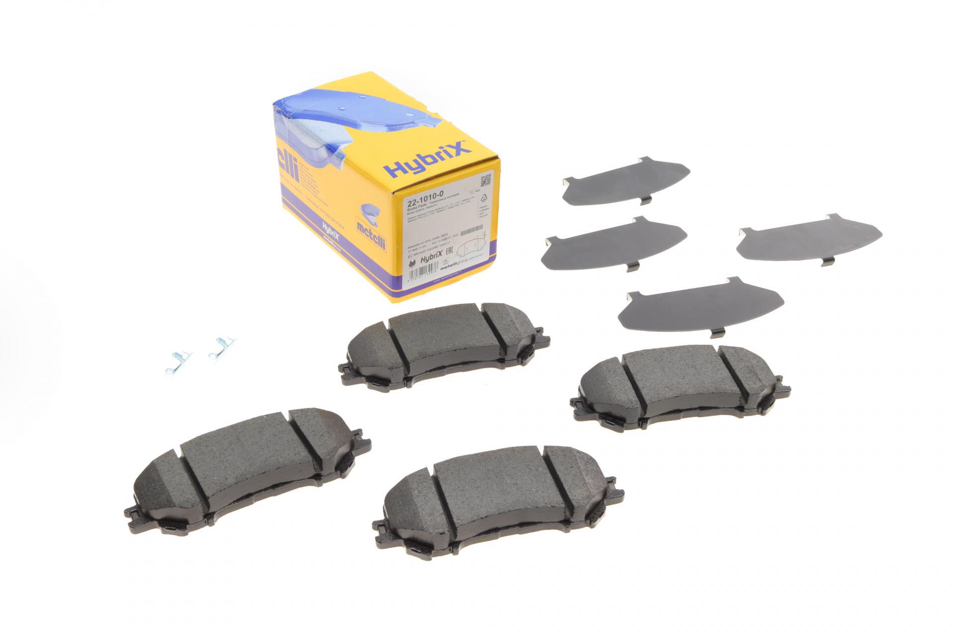 Колодки тормозные передние METELLI для Nissan Qashqai II 13-/X-Trail 19-/Renault Kadjar 15- (22-1010-0)