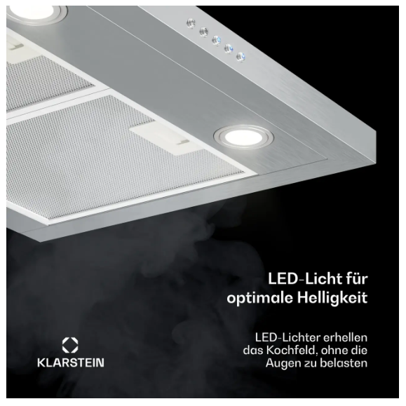 Витяжка для кухні KLARSTEIN Limelight з підсвічуванням 60 см 600 м3/год 75 Вт (10034976) - фото 4