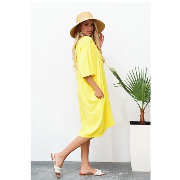 Туника женская L Желтый (12765) - фото 2 Туника женская L Желтый (12765) - фото 2