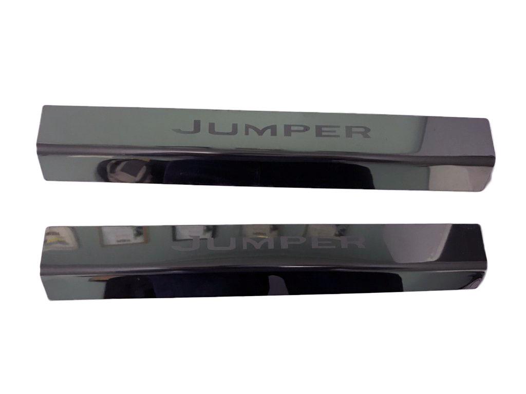 Накладки на дверные пороги Laser Digital Designs для Citroen Jumper 2007-2025 гг. нержавеющая сталь Хром