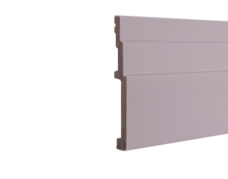 Плинтус дюрополимерный 16х100 мм Светло-серый (10016Р-011-641) Плинтус дюрополимерный 16х100 мм Светло-серый (10016Р-011-641)