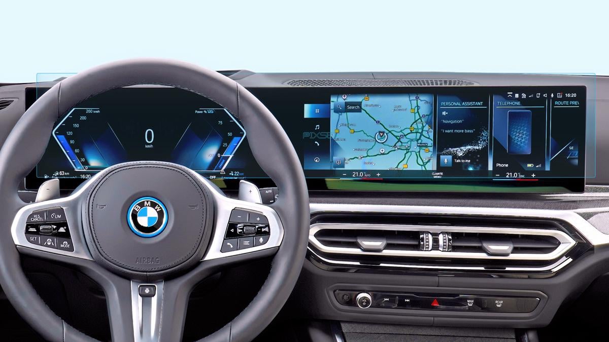Захисне скло Pixsel гібридне матове на панель приладів BMW 3/M3-30,1“ 2022 G20/G21/G80/G81