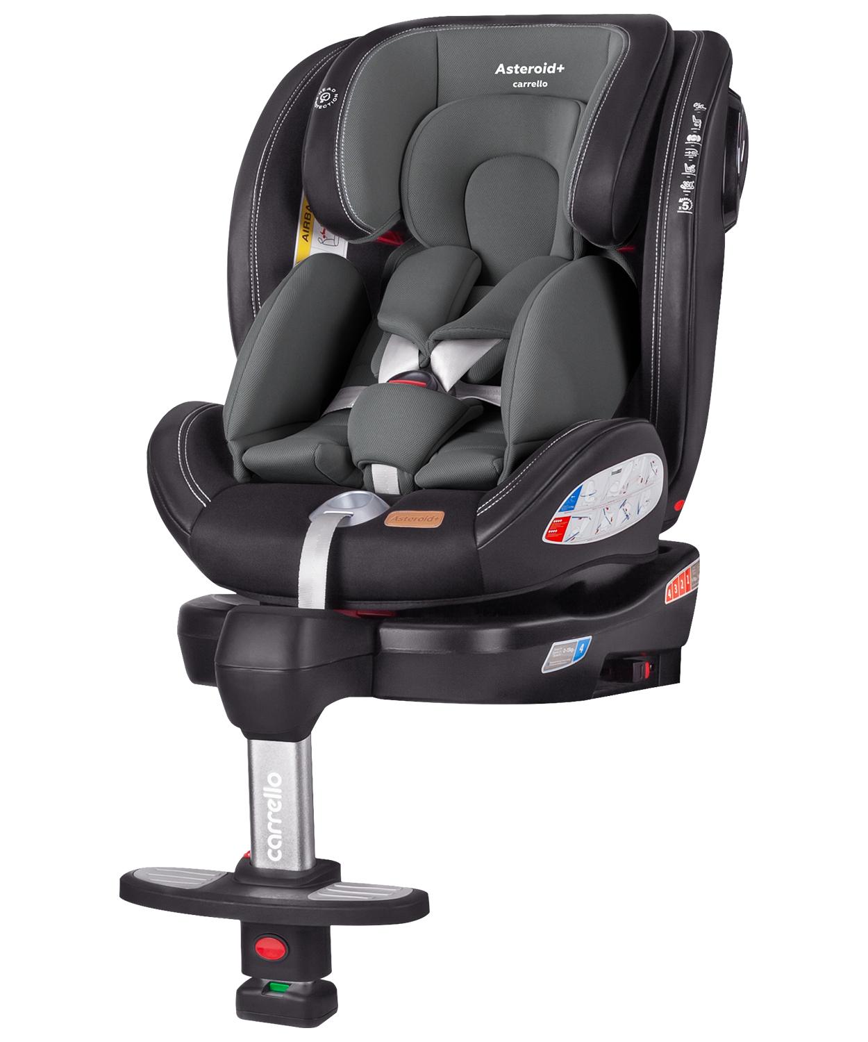 Автокресло Carrello Asteroid+ с поворотом и опорной стойкой Shale Grey (CRL-15801)