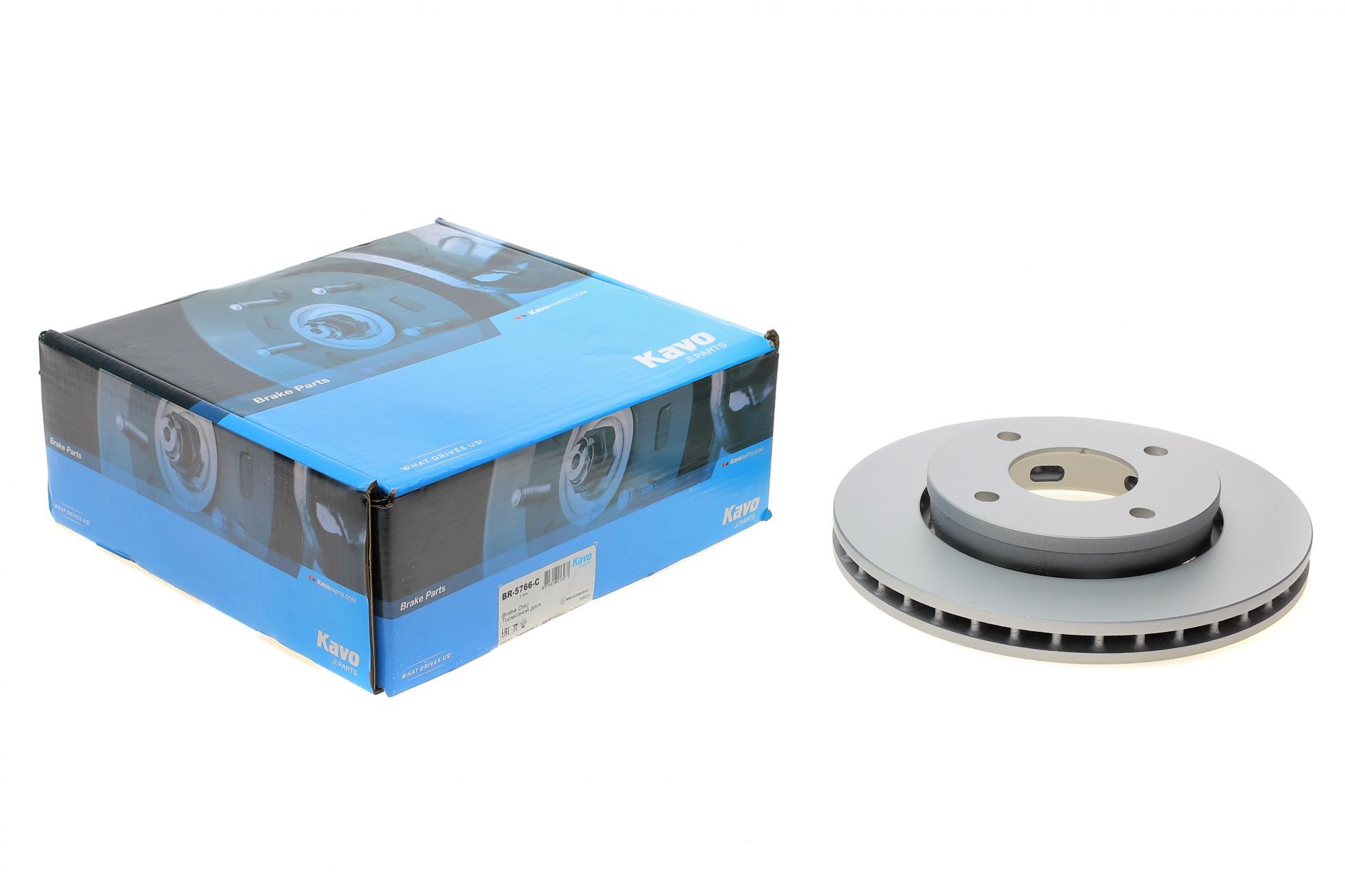 Диск тормозной передний KAVO PARTS для Mitsubishi Colt/Smart Forfour 03-255x24 мм (BR-5766-C)