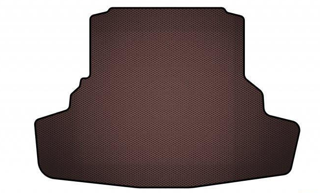 Коврик резиновый в багажник Digital Designs Carsuit для Dodge Challenger 2008-2023 купе Коричневый (180162)