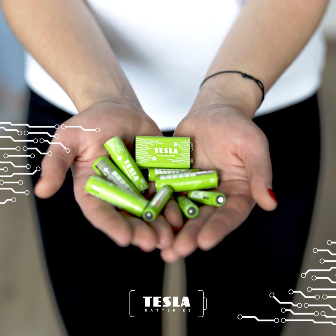 Аккумулятор TESLA 9V GREEN+ RECHARGEABLE 250 mAh HR9V BLISTER FOIL 1 шт. (1789790113) - фото 2