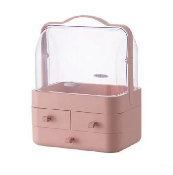 Органайзер для косметики 4 секции  YM206-1 Three Drawers Розовый (MD14973)