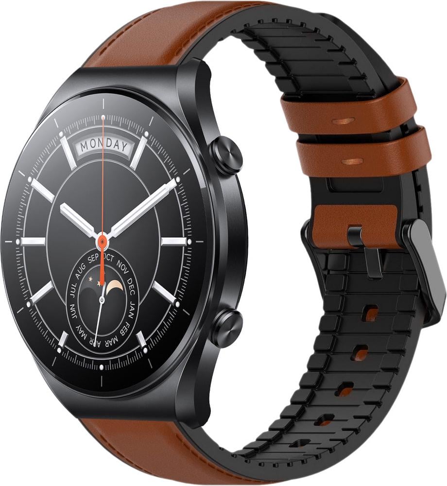 Ремінець шкіряний Tamyx для Xiaomi Watch S1 Acttive Brown (31631-30)