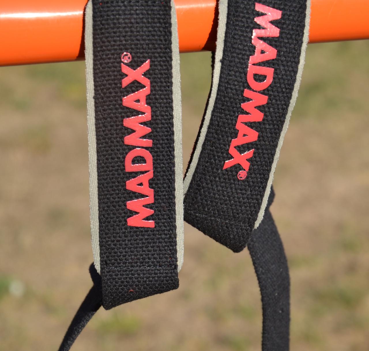 Лямки для тяги MadMax MFA-267 PWR Straps Black/Grey/Red (21398871) - фото 10