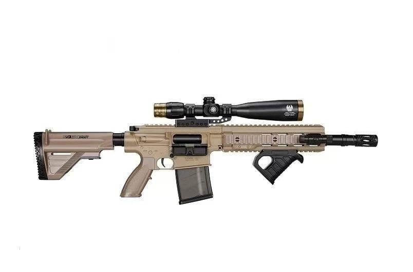 Іграшковий механічний автомат HK417 на м'яких кулях з оптичним і лазерним прицілом (35743902)