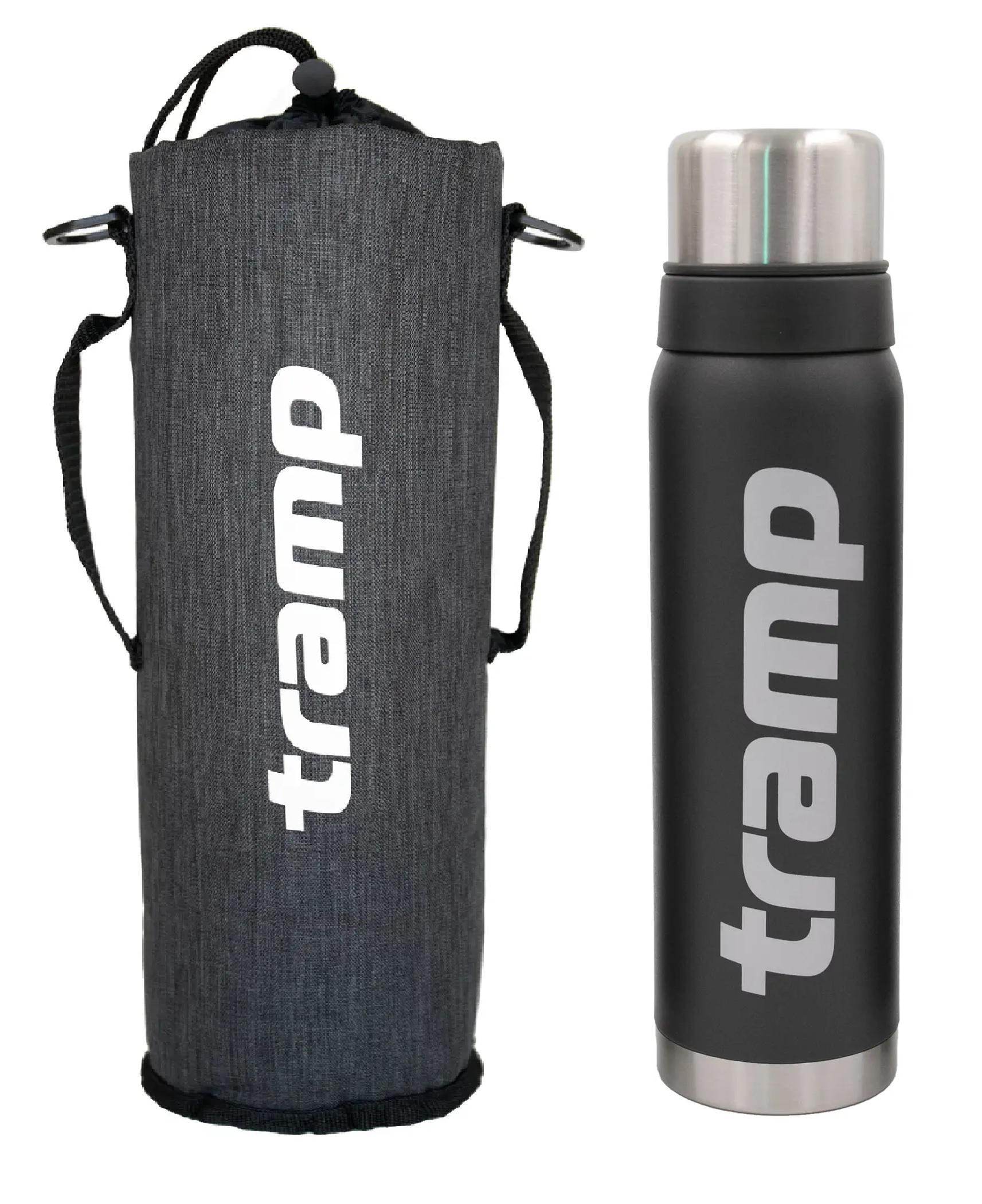 Термос Tramp Expedition 0,9 л + Термочохол Grey (STAN-9GRY)