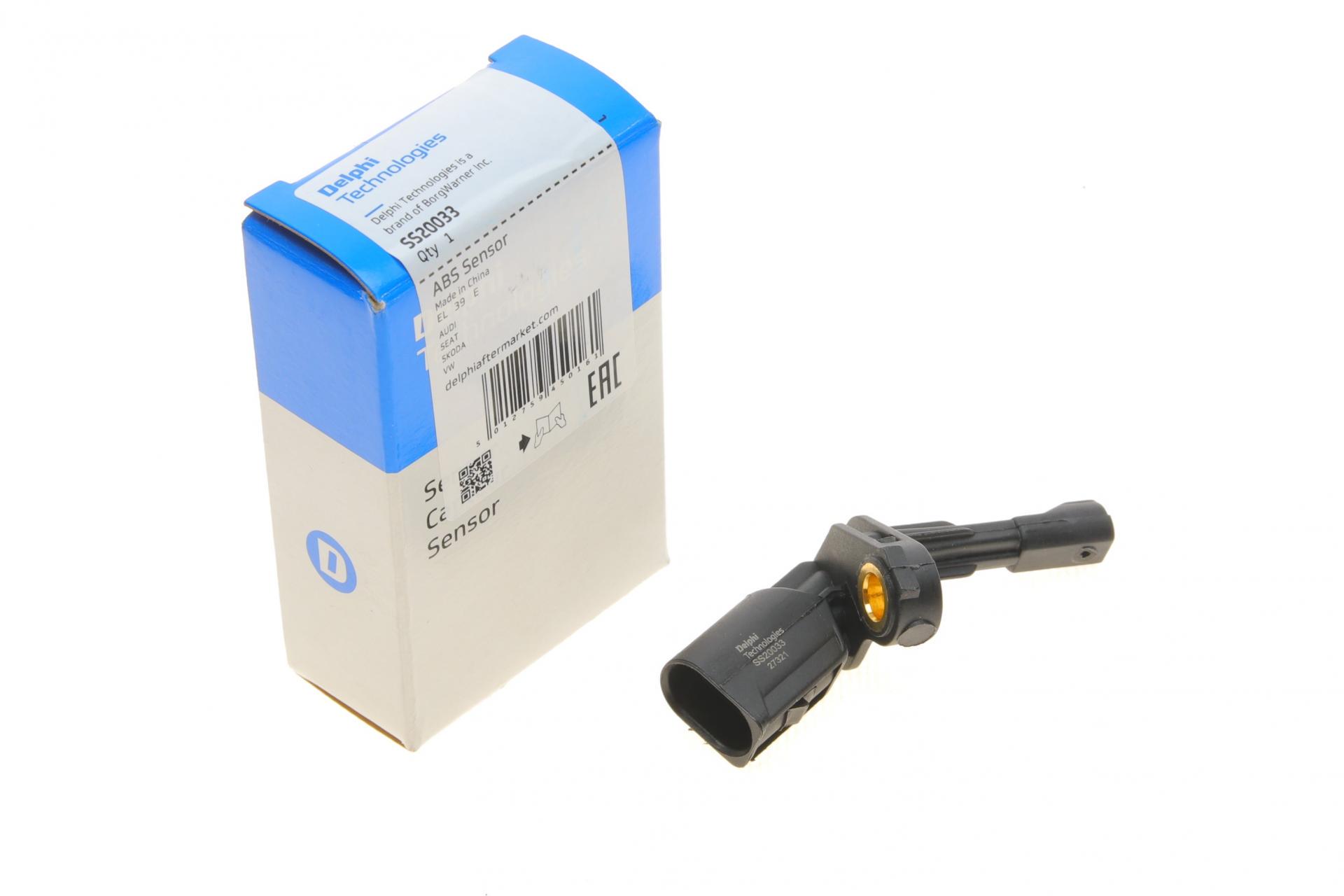 Датчик DELPHI ABS задній Audi A3/Q3/TT/Skoda Octavia/SuperB/VW Golf/Jetta/Passat/Touran 1,2-3,6 03-L (SS20033)