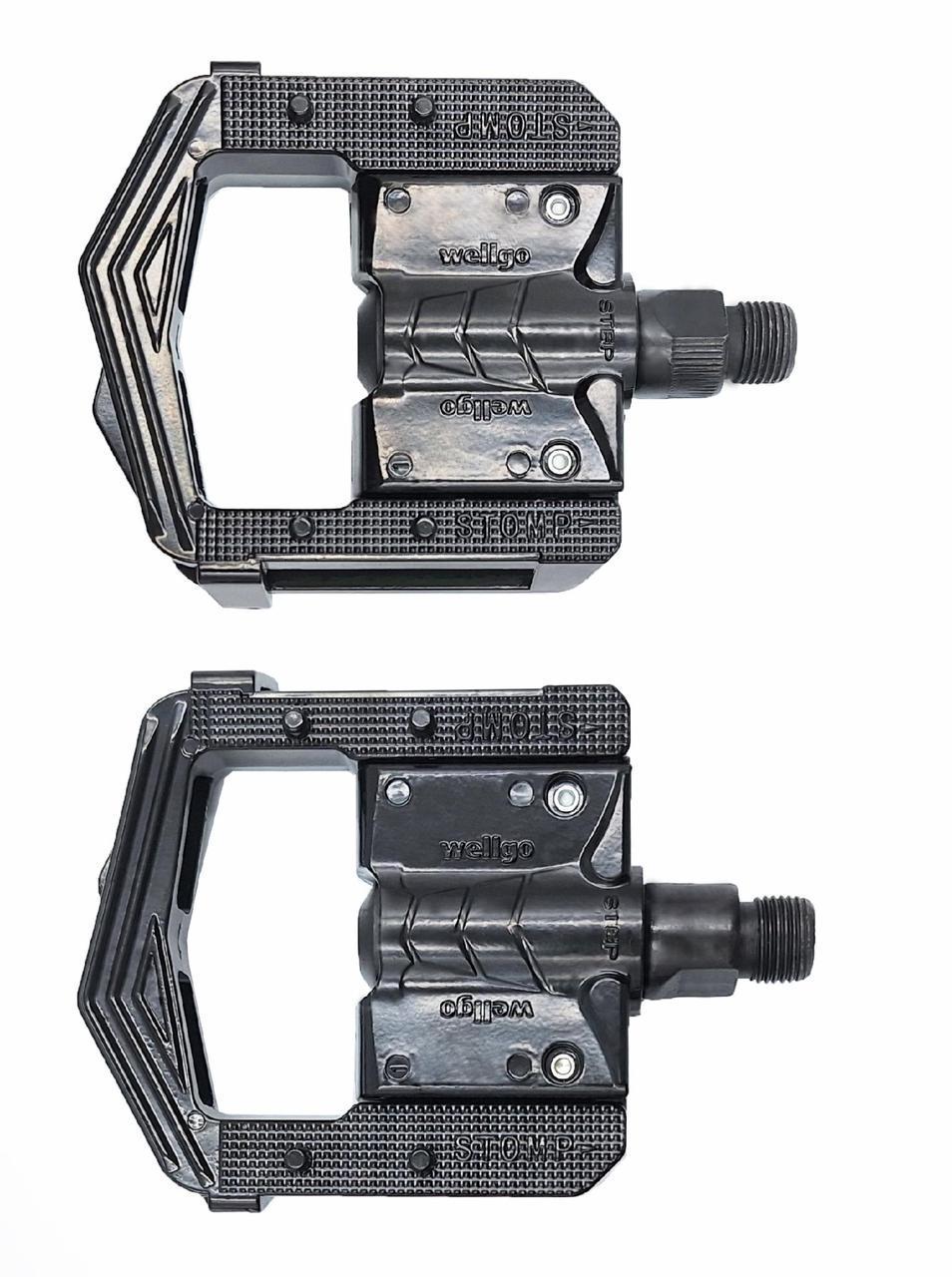 Педали велосипедные складные алюминиевые Wellgo F265 на полимерных подшипниках Черный (G0001518) - фото 3 Педали велосипедные складные алюминиевые Wellgo F265 на полимерных подшипниках Черный (G0001518) - фото 3