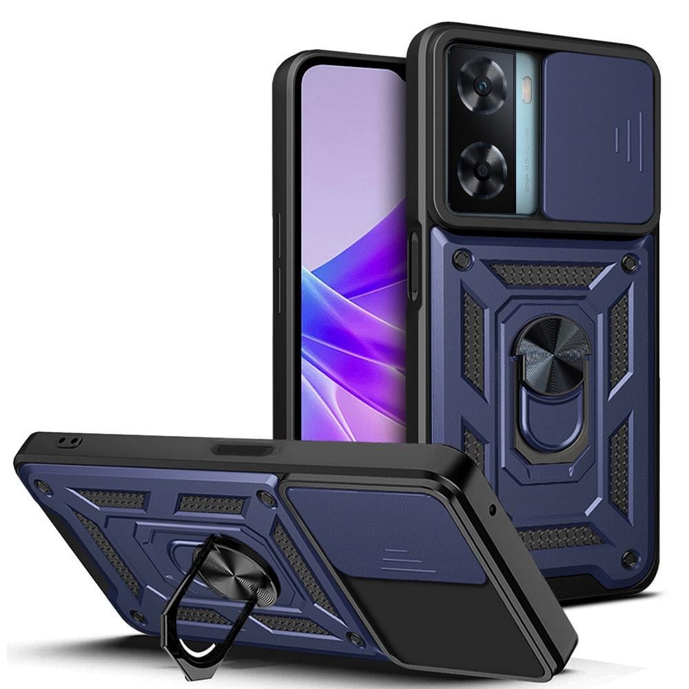 Чехол с защитой камеры 3DGuard OPPO A57s Blue (33861-28)