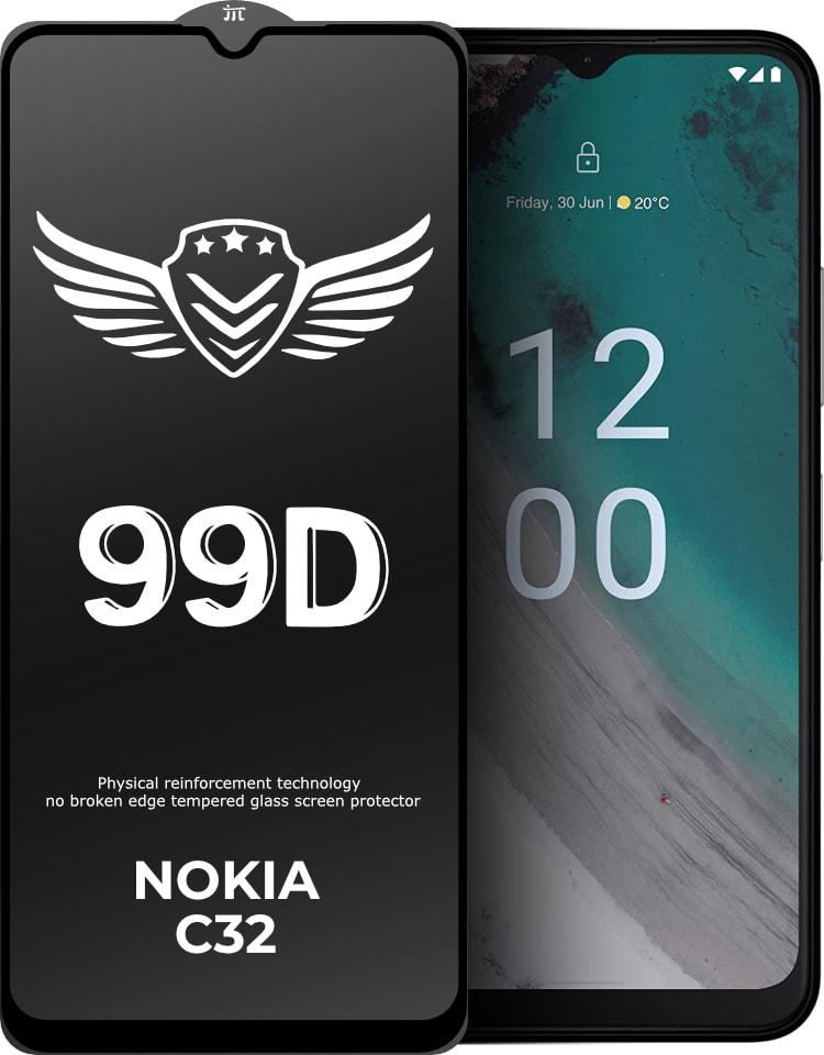 Защитное стекло FlyGuard Nokia C32 (Full Glue) (34684)