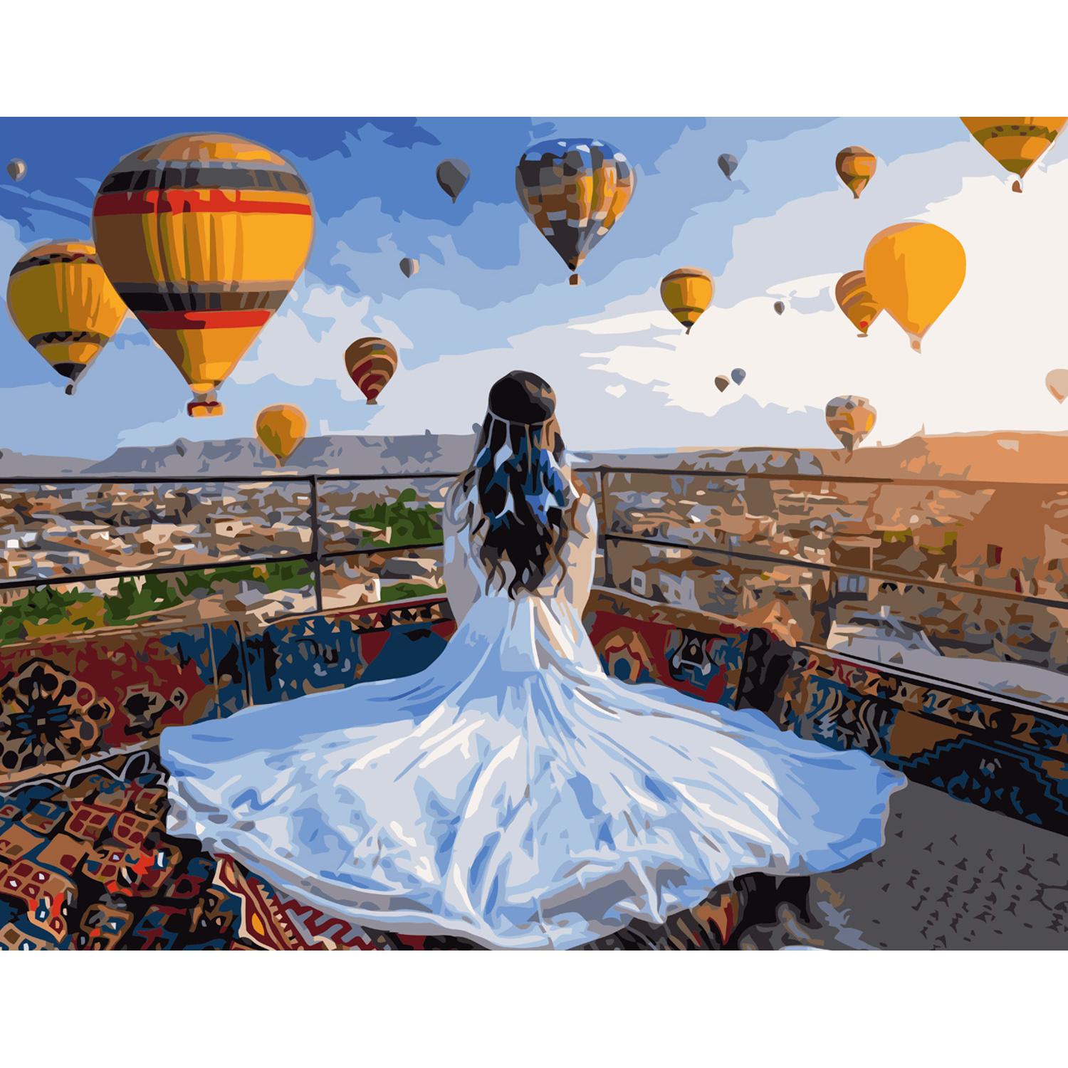 Картина по номерам Strateg Вечер в Каппадокии 40x50 см (VA-2947)