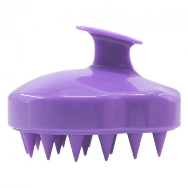 Щітка-масажер SUNROZ Scalp Massage Brush для миття голови 2 в 1 Фіолетовий (SUN2924)