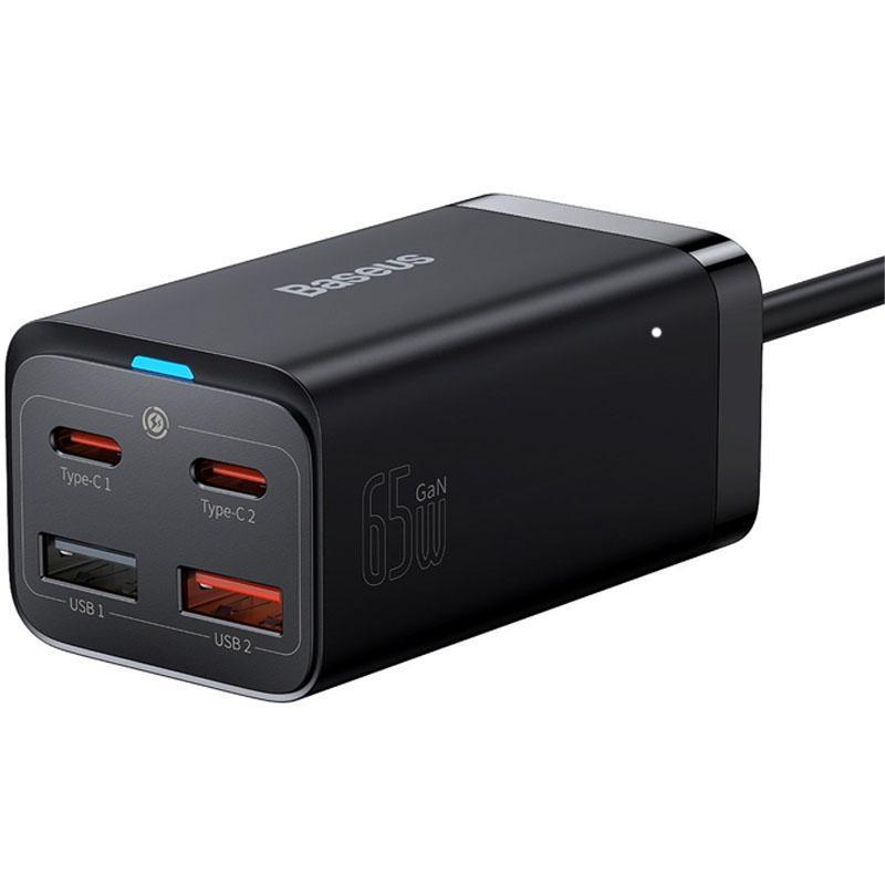 Устройство cетевое зарядное Baseus GaN3 Pro Desktop Fast Charger 2Type-C/2 Usb CCGP040101 65W Black