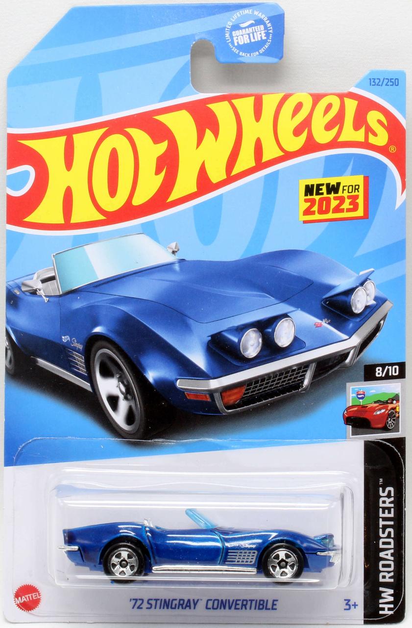 Игрушечная машинка Hot Wheels 72 Stingray Convertible Corvette 2023 Roadsters №132 (HKG60) Игрушечная машинка Hot Wheels 72 Stingray Convertible Corvette 2023 Roadsters №132 (HKG60)