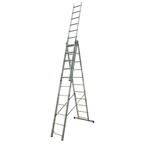 Лестница трансформер Krause Corda 3х11 рабочая высота 7,25 м с максимальной нагрузкой до 150 кг (29703713)