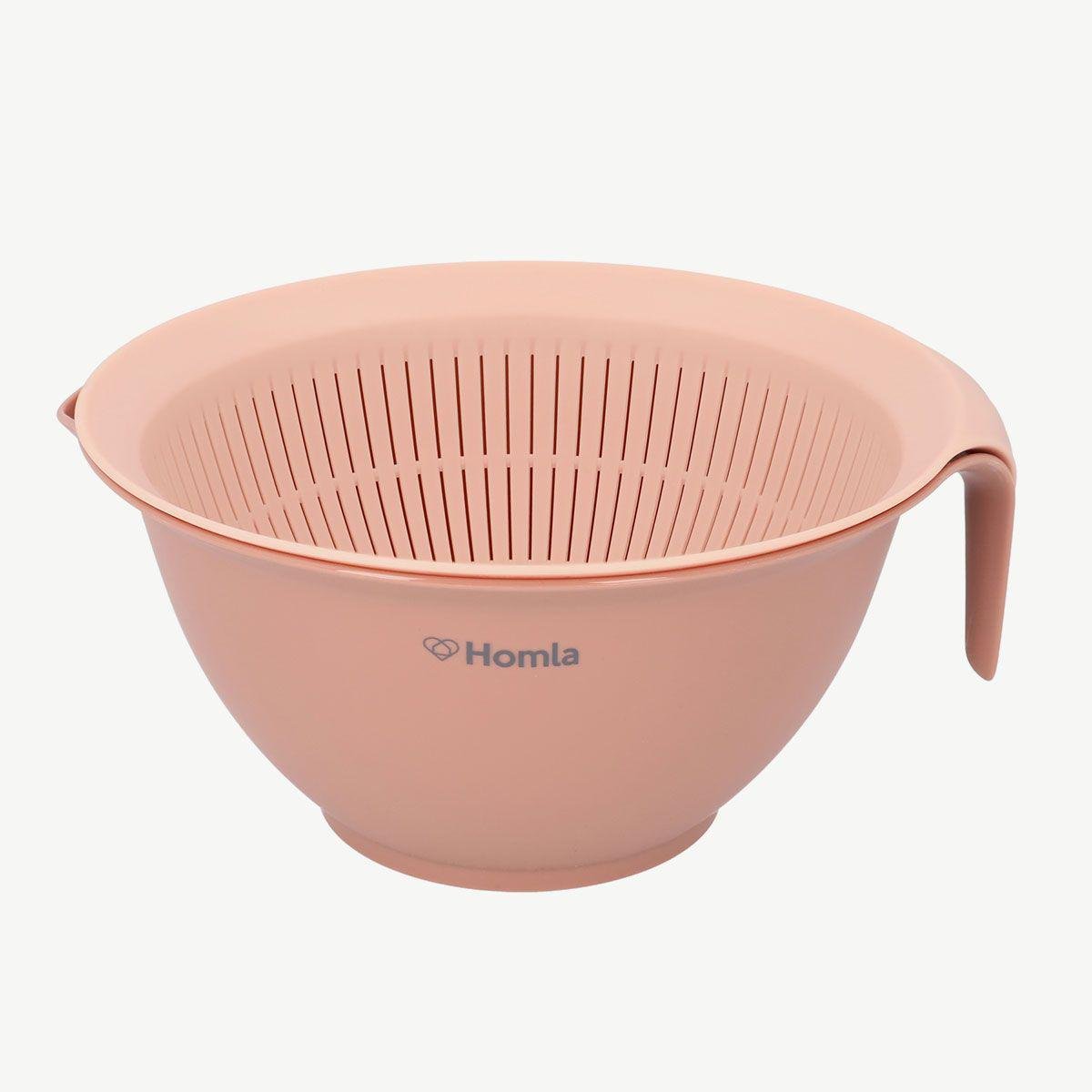 Миска с дуршлагом Homla EASY BAKE 3 л Розовый (165006) - фото 2 Миска с дуршлагом Homla EASY BAKE 3 л Розовый (165006) - фото 2