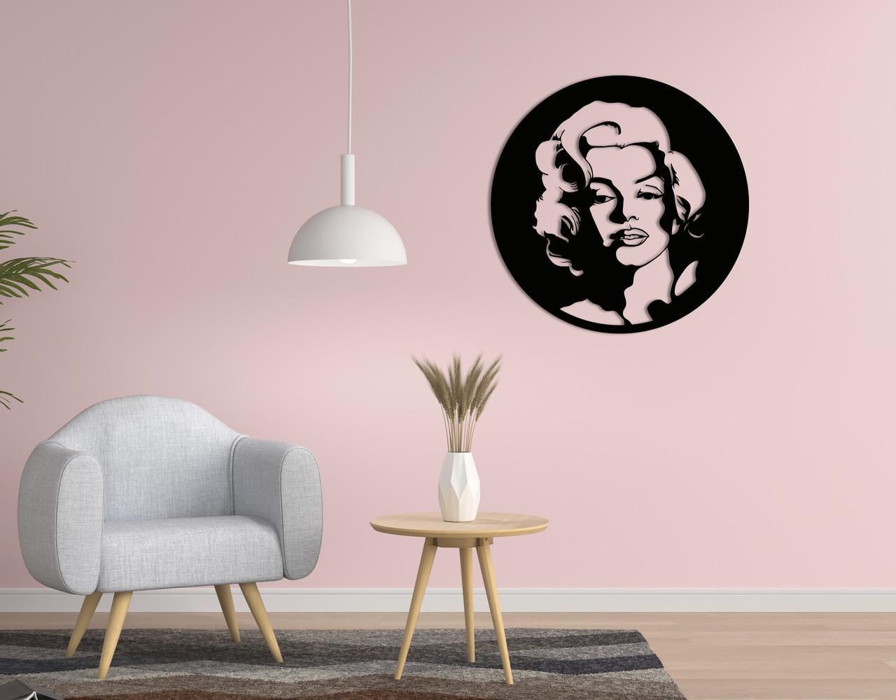 Декоративное панно на стену Upwood Decor Marilyn Monroe 40х40 см Black (1516274466)