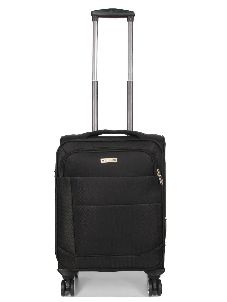 Чемодан малый Worldline ткань S 55х39х24 + 5 см 44 л 3,2 кг Черный (620) Чемодан малый Worldline ткань S 55х39х24 + 5 см 44 л 3,2 кг Черный (620)