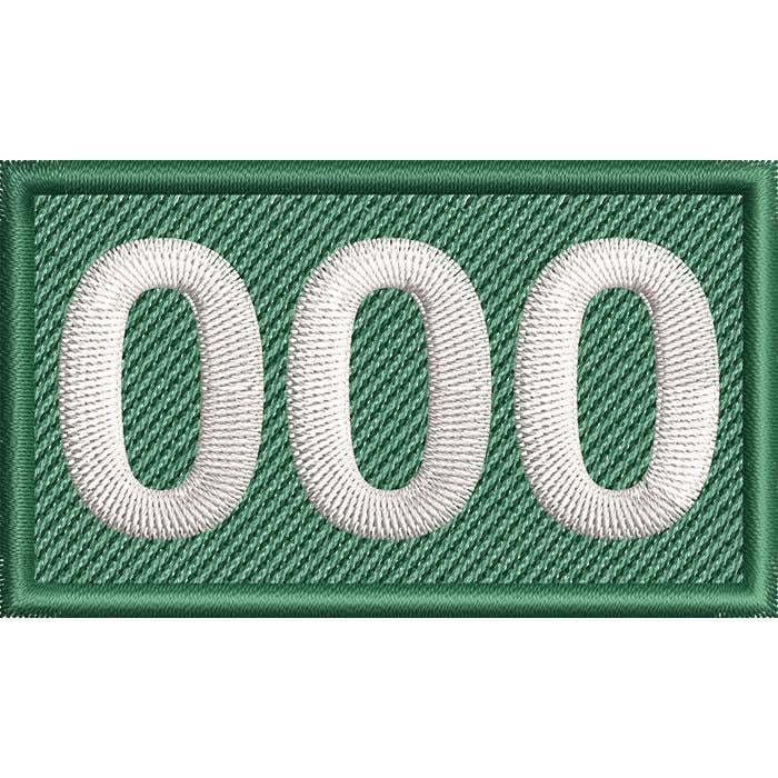 Нашивка патч Собственный Номер Игрока из сериала Кальмара 7,5x4,5 см (20420490)