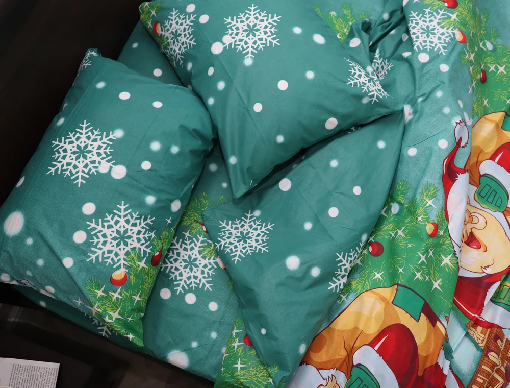 Комплект постельного белья из бязи Gold двуспальный евро 200х220 cм (40183) - фото 2