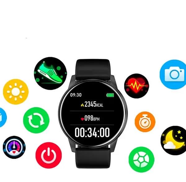 Смарт-годинник Lige Smart Watch для Android/iOS пульсометром/тонометром/крокоміром Чорний - фото 3