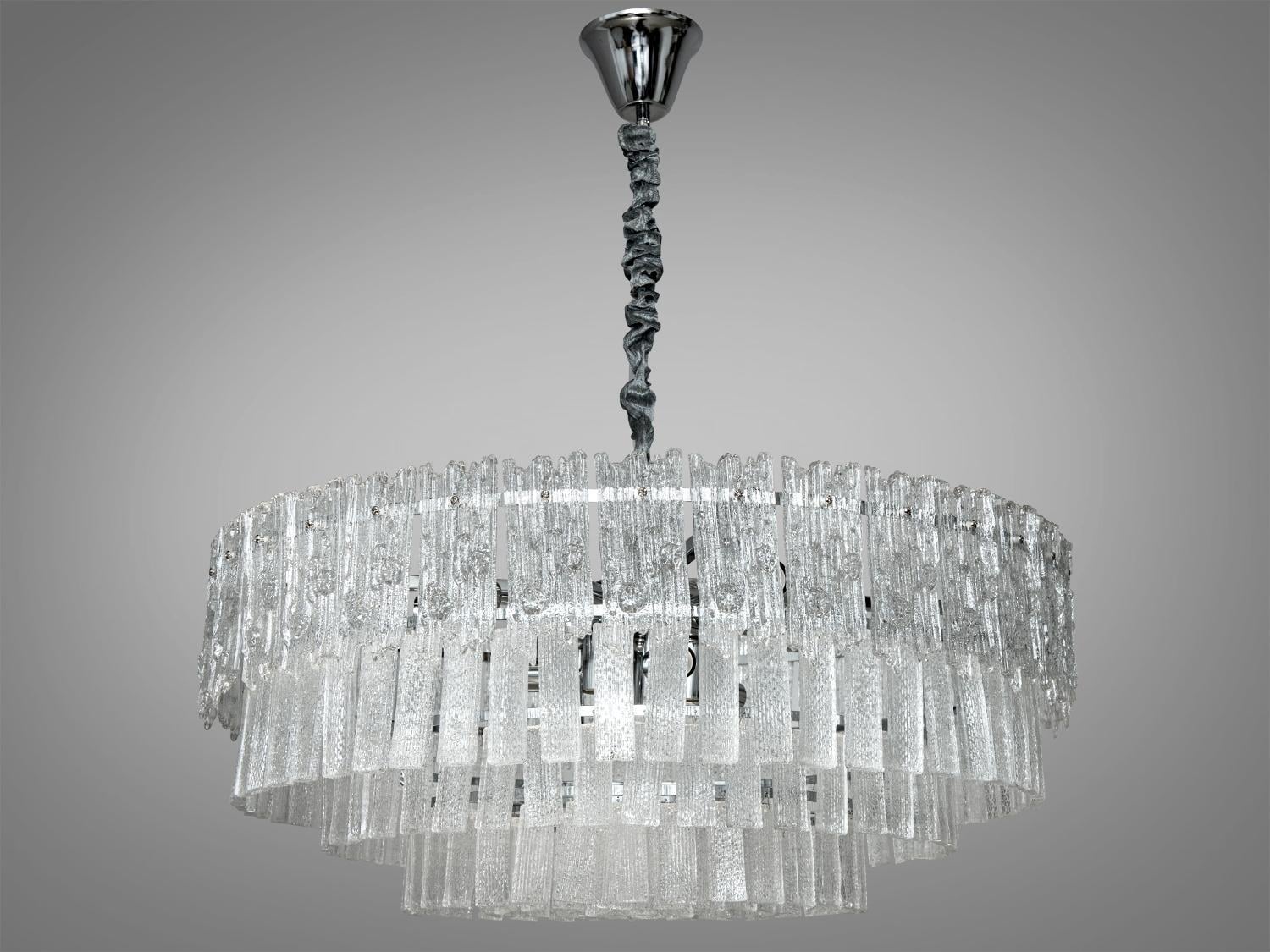 Люстра-подвес Diasha со стеклянными лепестками Хром (303-750CH) Люстра-подвес Diasha со стеклянными лепестками Хром (303-750CH)