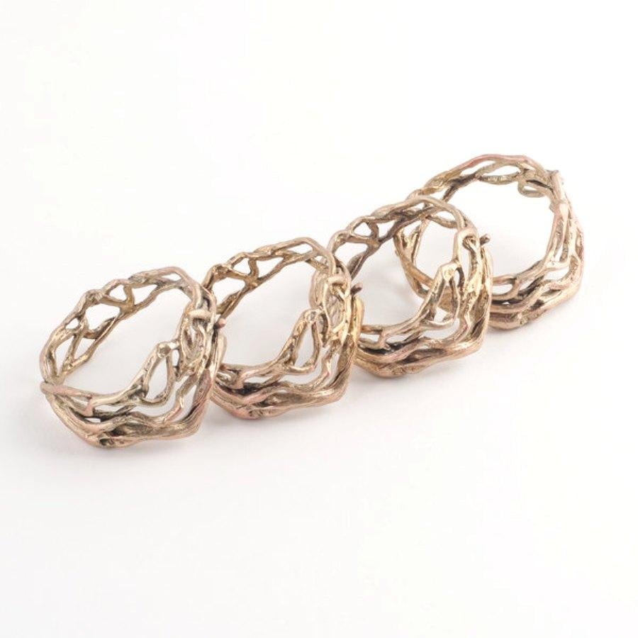 Кольцо для салфеток Remy-Decor Плетеная Ветка Бронзовый - фото 3 Кольцо для салфеток Remy-Decor Плетеная Ветка Бронзовый - фото 3