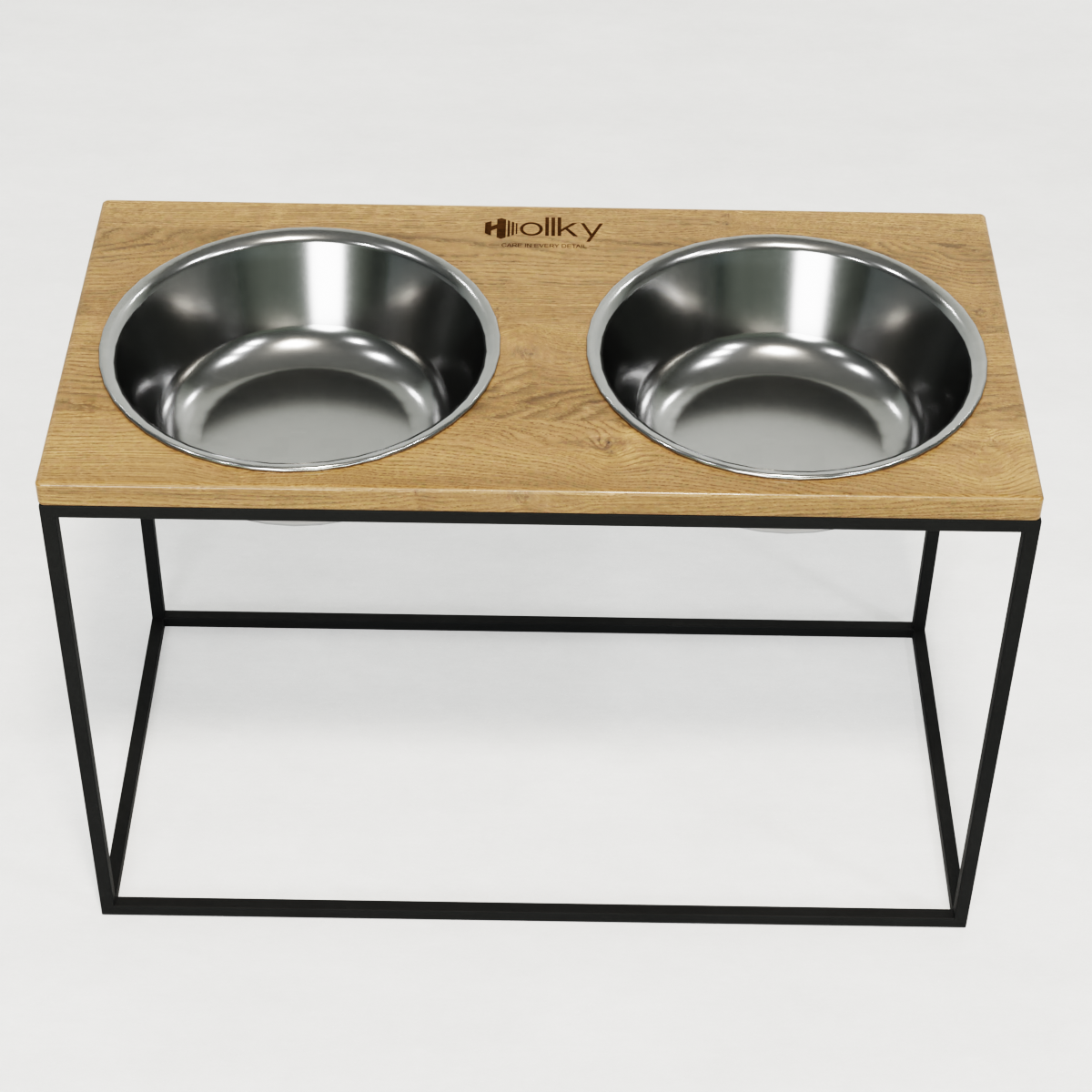Миски на подставке для очень больших собак Hollky Base XXL40 2х2,8 л (BXXL40-643240-BLNT) - фото 3 Миски на подставке для очень больших собак Hollky Base XXL40 2х2,8 л (BXXL40-643240-BLNT) - фото 3