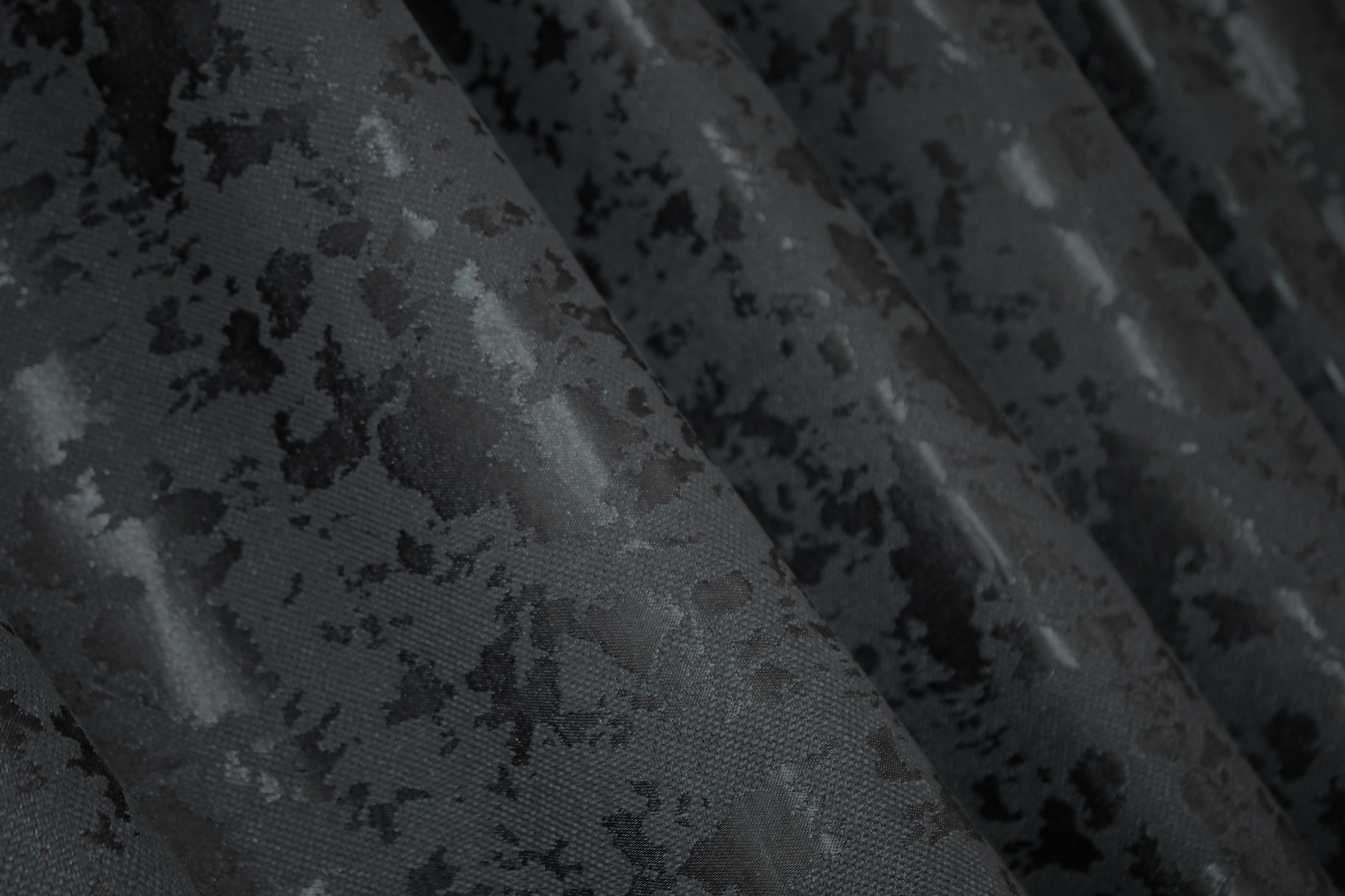 Комплект готовых штор VR-Textil Pavliani ХО №1262ш Лен мрамор 100х280 см 2 шт. Синий/Графитовый (31-560) - фото 9