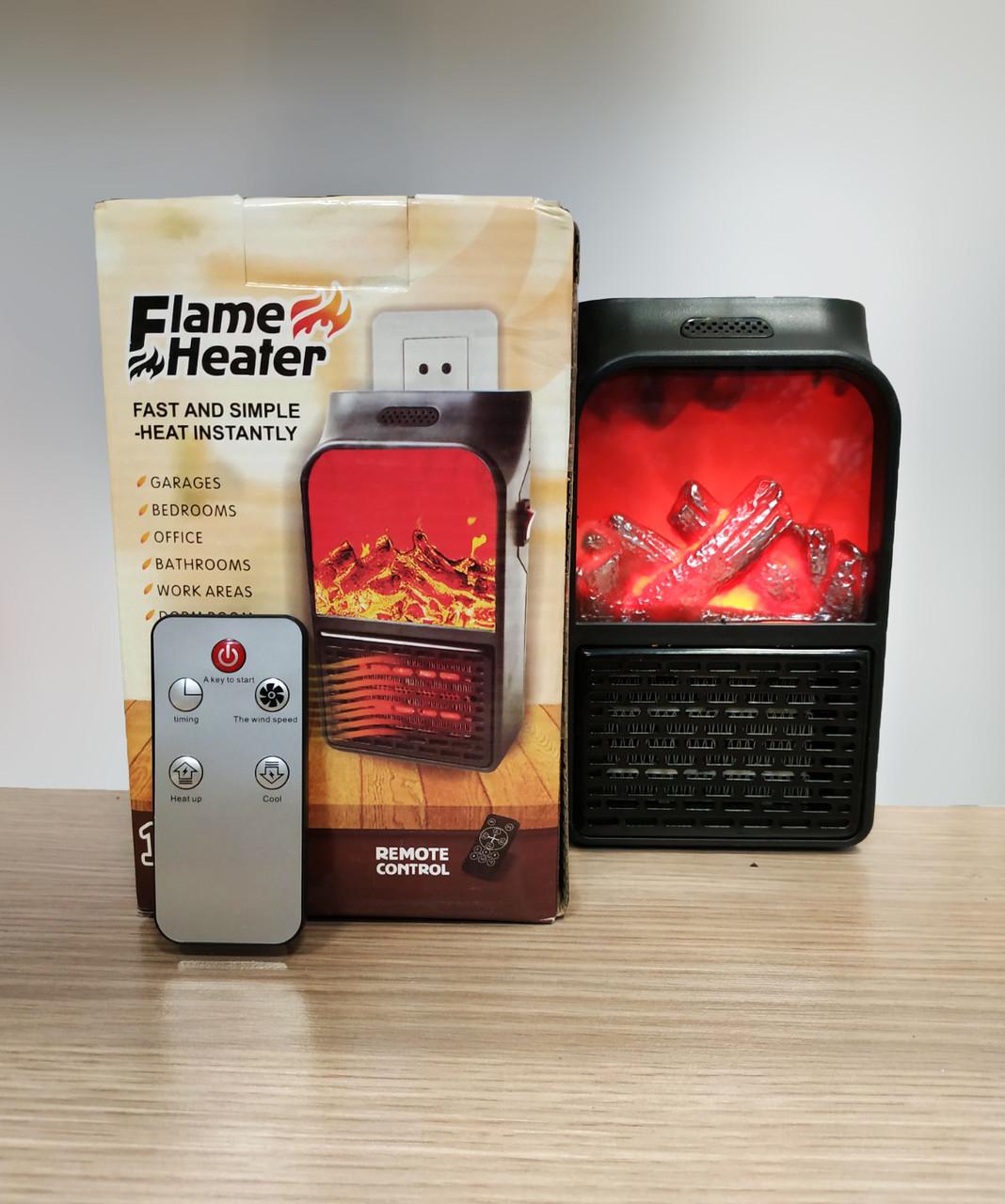 Обогреватель-камин электрический XPRO Flame Heater 2 портативный с пультом/термостатом/дисплеем 1000 Вт (W-012) - фото 4