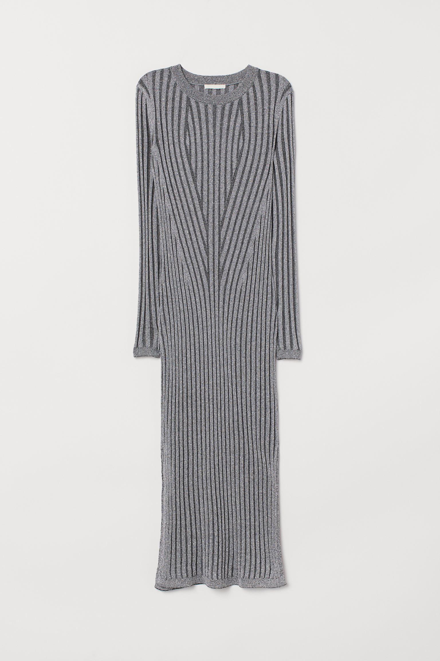 Платье H&M Блеск M Серый (212716597)