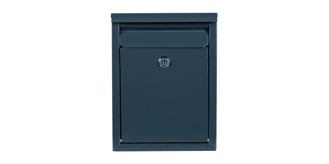 Поштова скринька індивідуальна Галіндустрія СП-06 для приватних будинків із металу вертикальна 195х265х50 мм Антрацитова (124-119-000006783)