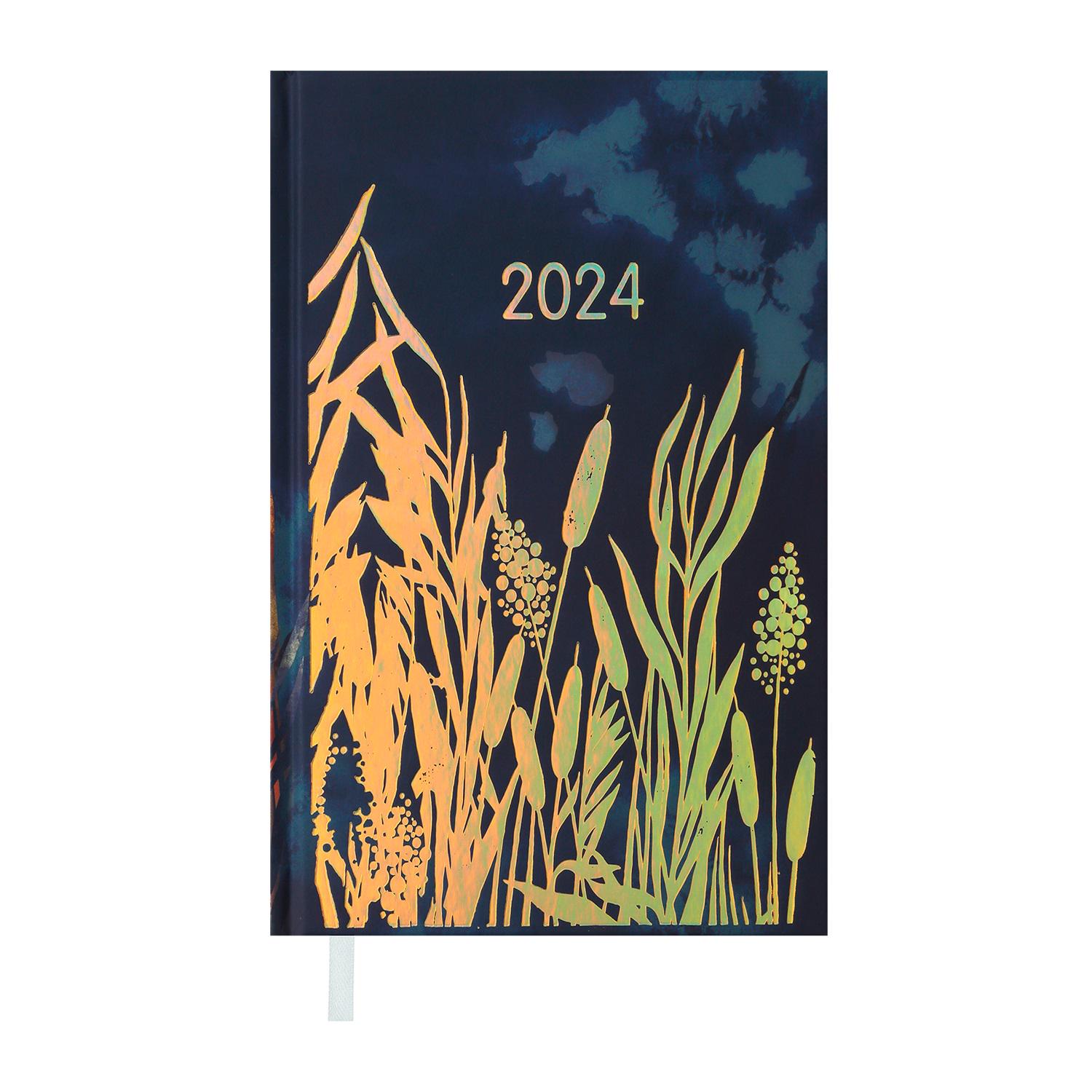 Дневник датированный Buromax Only 2024 A6 336 стр. Синий (BM.2549-02)