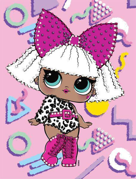 Алмазная мозаика с частичной выкладкой Ideyka LOL Surprise! DIVA 15х20 см (Id-AML1223)